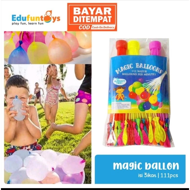 Magic Water Balon mainan perang balin air water booom ajaib isi 111 pcs