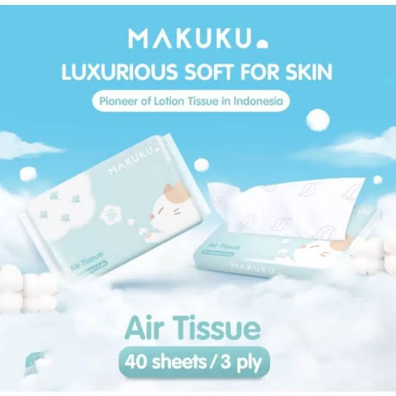 MAKUKU Air Tissue isi 1 pack / 3 ply - 40 sheets Tissu Makuku