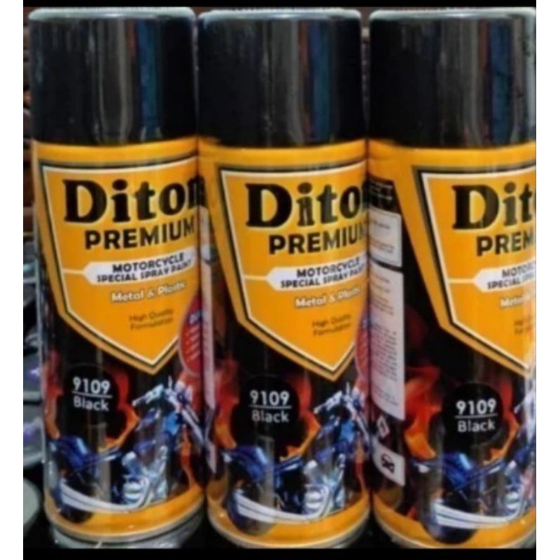 Diton Cat Pilox Pylox Pilok Premium Black Glossy 9109 400cc Warna Hitam Kilap