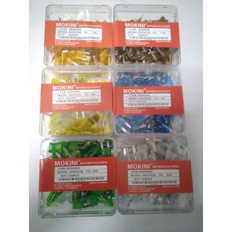 ( 100 pc) sekring tancap kecil/fuse sekring mini motor mobil