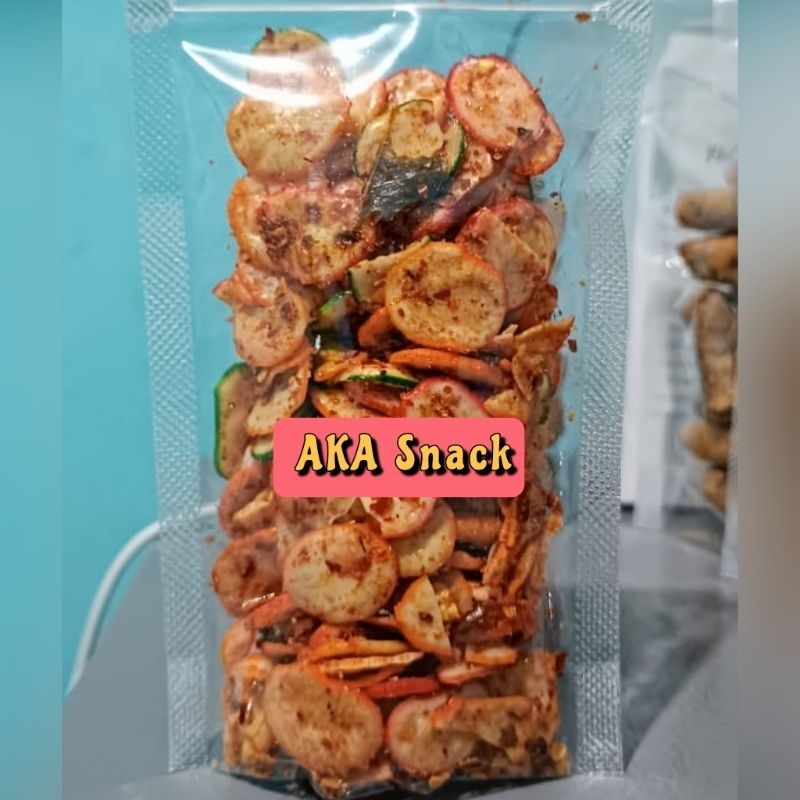 

Kerupuk Seblak Pedas Daun Jeruk 100gr - AKA Snack