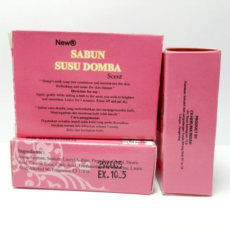 SABUN SUSU DOMBA SCENT BPOM 60gr