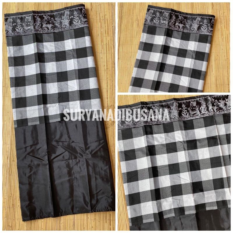 Wastra Pelinggih Bali Poleng satu meter | Wastra Tugu Karang | Wastra Bali Murah harga per Meter