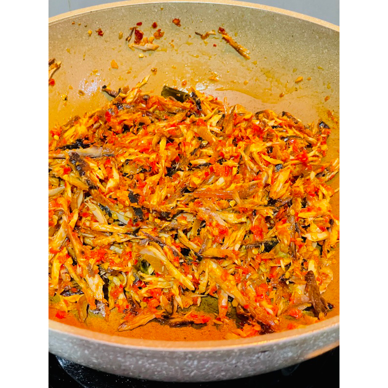 

Olahan Ikan Tongkol Suwir Spicy 120gram