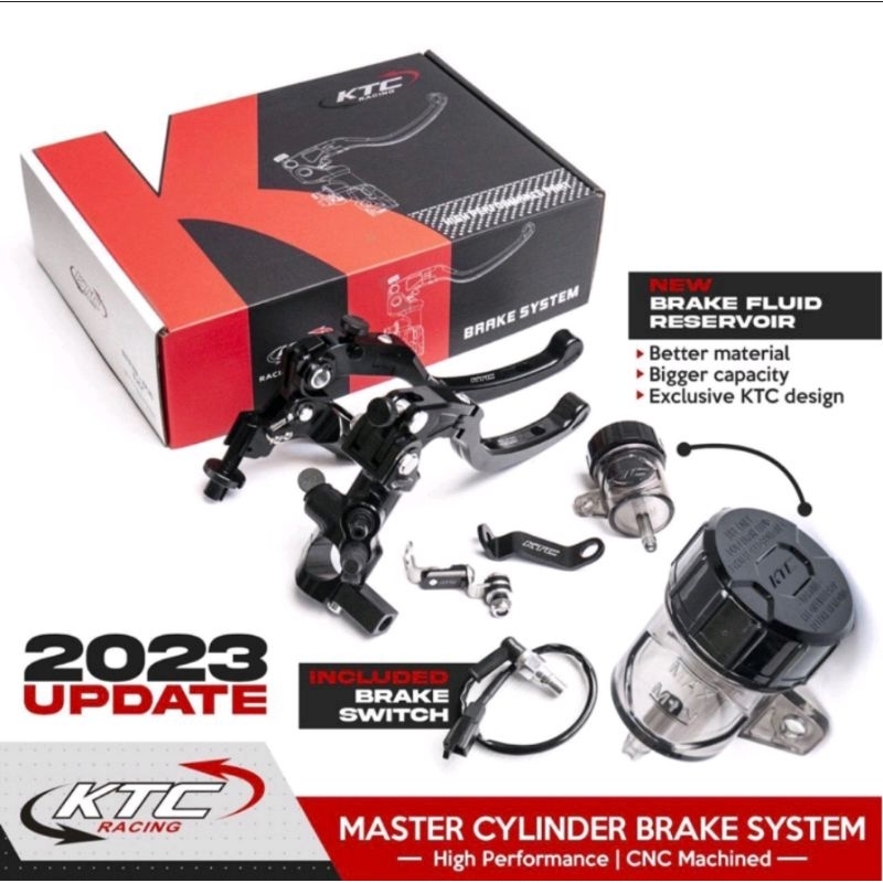 MASTER REM KTC Racing Black Series Original Singel Tabung / Kiri Kopling & Rem All Matic Belakang Tr