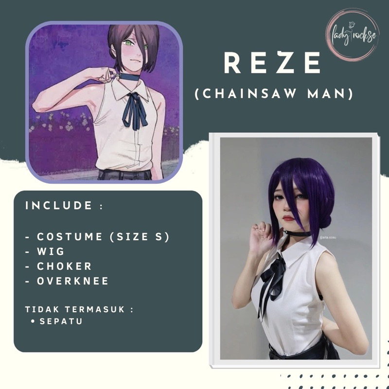 Rental Sewa Cosplay Reze Chainsaw Man Costume