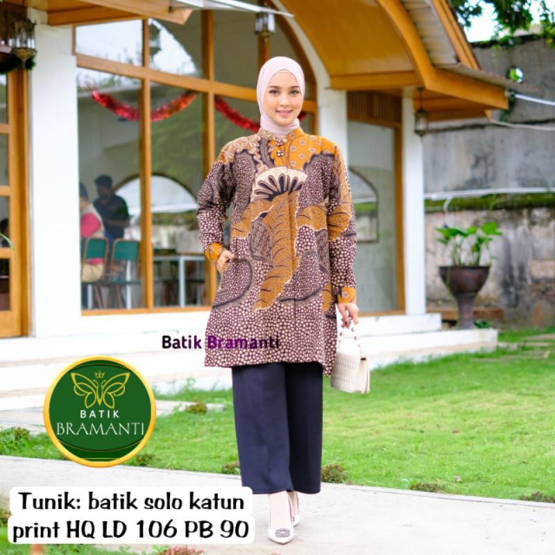 Tunik batik solo premium