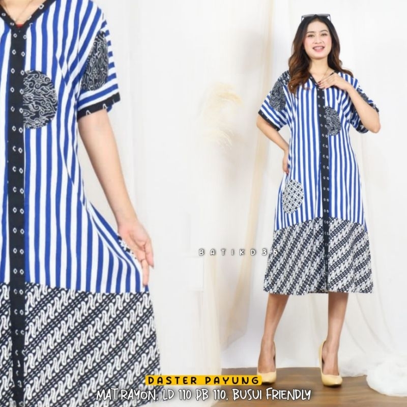 Daster payung Rayon wanita Premium Busui Baju tidur dan Santai rumahan murah ibu mama emak Mak anak dewasa koin batik lurik anti luntur nyusut kucel hangat dingin muda solo jogja alesha