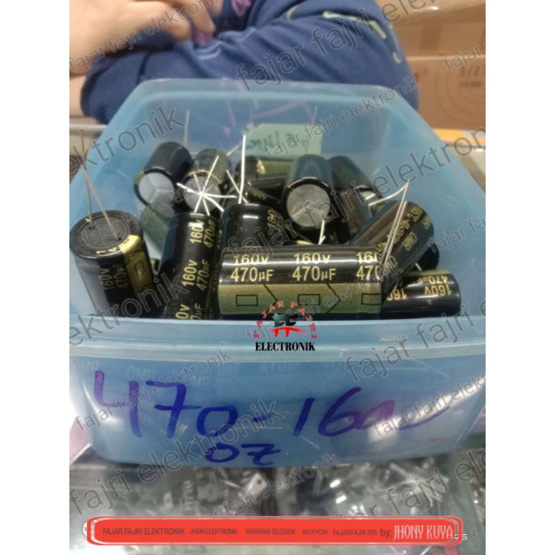 CAPACITOR ELCO 470UF 160V KAPASITOR ELKO 470 UF 160 VOLT 160/470