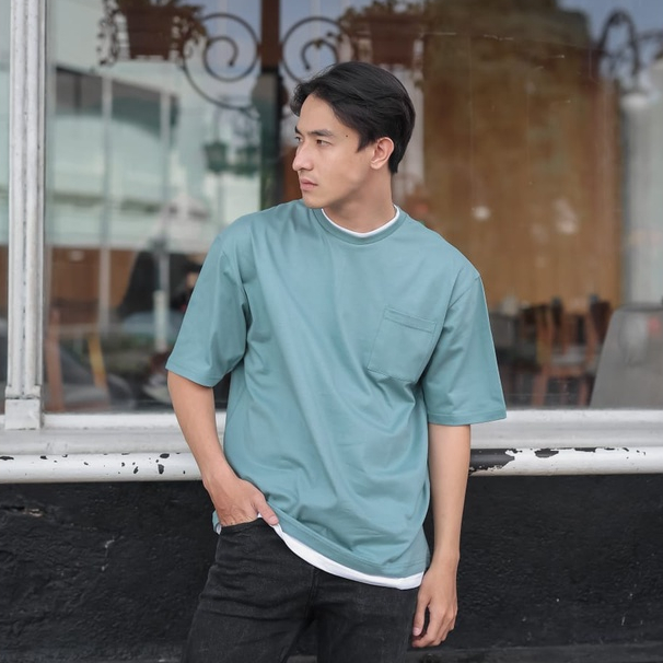 Terbaru Kaos Oversized Pria Oversized T-Shirt Korean Style
