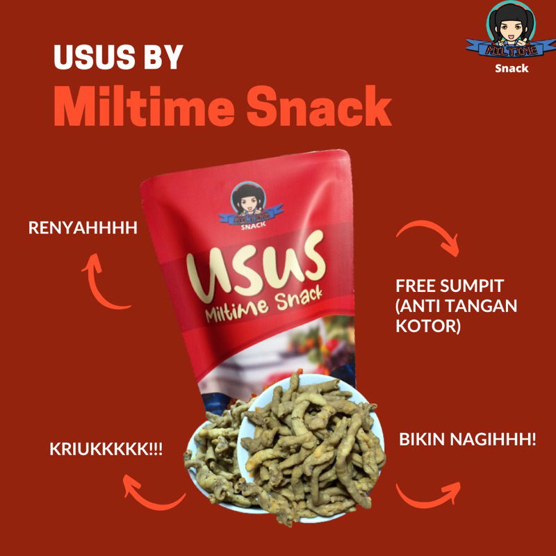 

USUS BY MILTIME SNACK ORIGINAL 175 gram