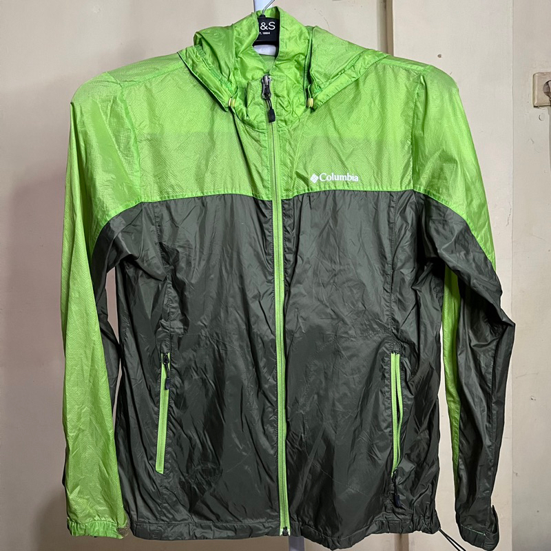 Thirft Jaket Running Merk Columbia Warna Hijau dan Army | Preloved | Second Murah