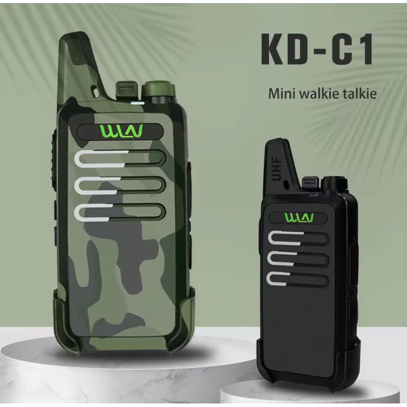 HT Walkie Talkie WLN UHF Handy Talky Two way Radio C1 400-470Mhz 16 Channel Walkie Talkie 1/2 Unit