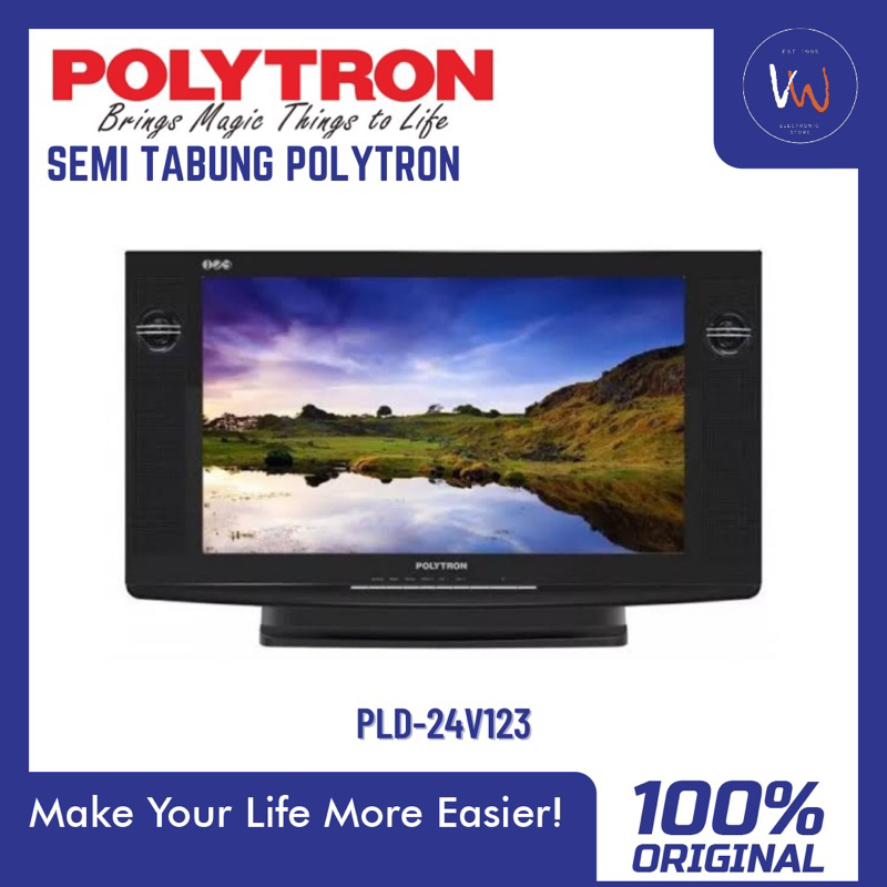 Tv Semi Tabung Polytron PLD-24V123 / LED Semi Tabung Digital
