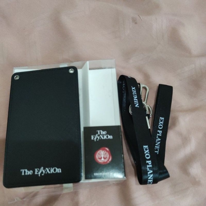 EXO xiumin minseok Elyxion cawall card wallet lanyard merchandise no pc official
