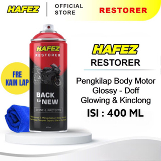 Hafez Restorer - Pengkilap & Penghitam Body Motor free lap