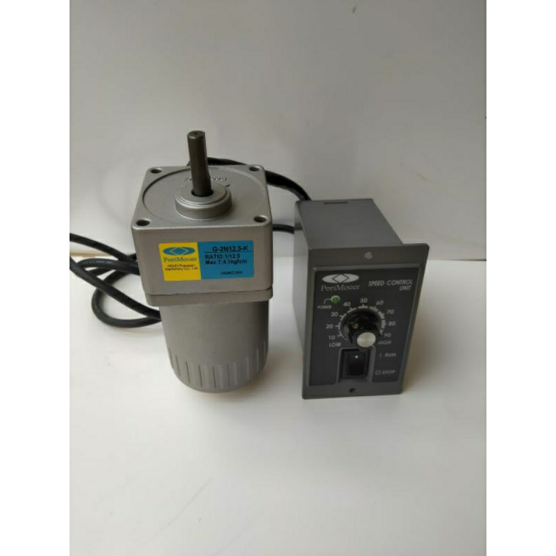 Baru Ac Motor Gearbox Peeimoger 220V Ratio 1:20 Speed Control 25W