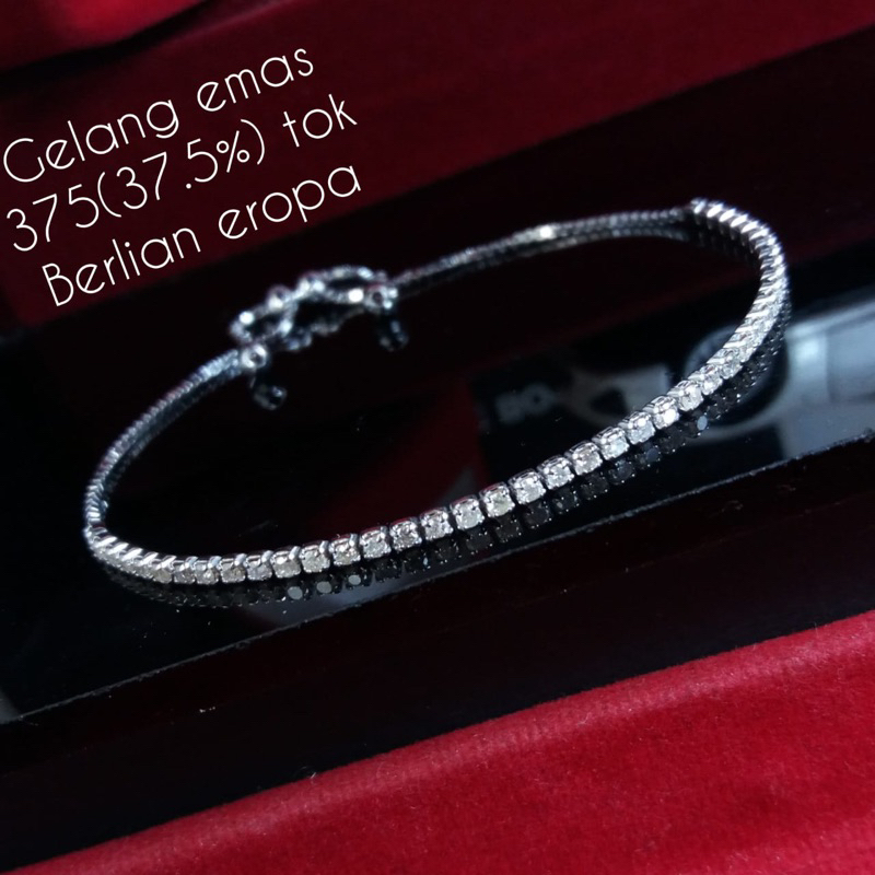 gelang emas berlian asli
