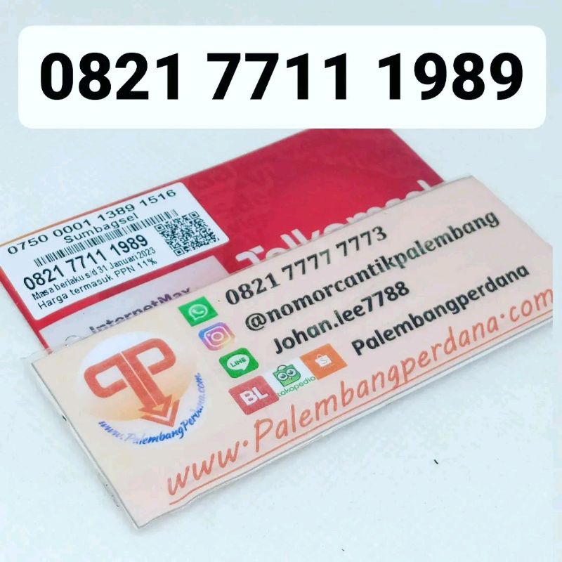 NOMOR CANTIK MURAH  Palembangperdana serian 0821 7711 1989