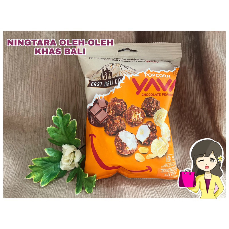 EAST BALI CHASEWS POPCORN 90GR (CHOCOLATE &amp; SALTED CARAMEL)