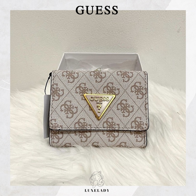 GUESS -  Logo Long Small Wallet | Dompet Panjang Wanita | Dompet Lipat | Card Holder
