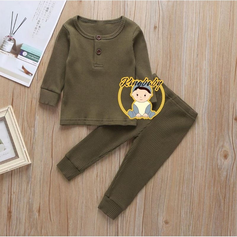 SETELAN FASHION ANAK BAYI RIB PREMIUM