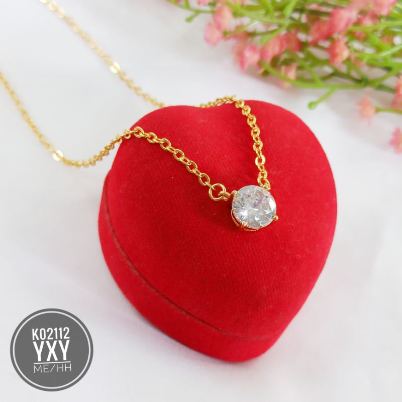 Kalung Yaxiya Mata Zircon Gold K02112