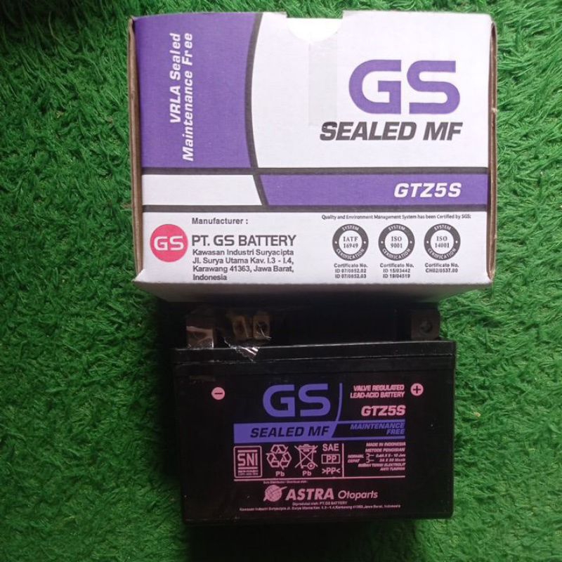 AKI MOTOR GS ASTRA OTOPARTS ASLI GTZ5S AKI MOTOR YAMAHA MIO SOUL MIO J MIO GT MIO Z FINO XEON XRIDE 