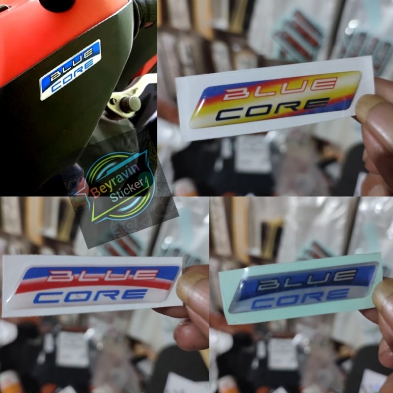 STICKER EMBLEM BLUE CORE TIMBUL 3D