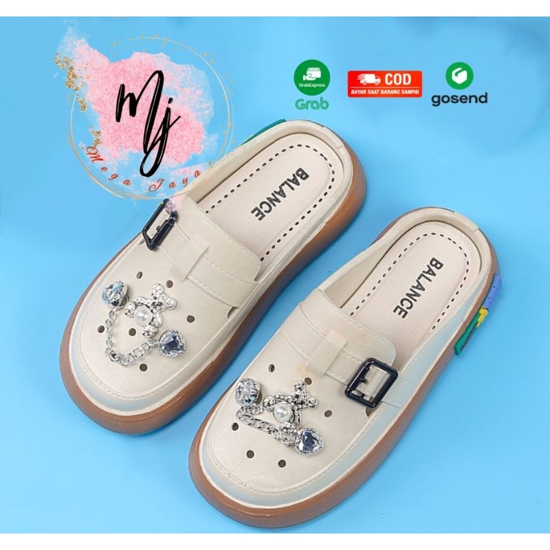 MEGA JAYA sandal selop anak perempuan import karet jelly empuk dan ringan sandal kokop