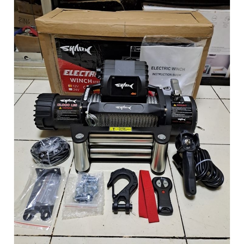 WINCH DEREK SHARK & BLACKHORSE 13000LBS 6TON 12VOLT