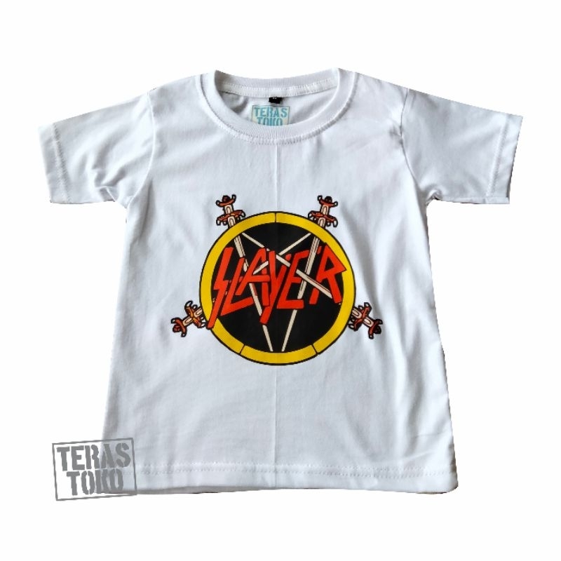 promo baju anak slayer / kaos anak slayer / baju band anak / bootleg