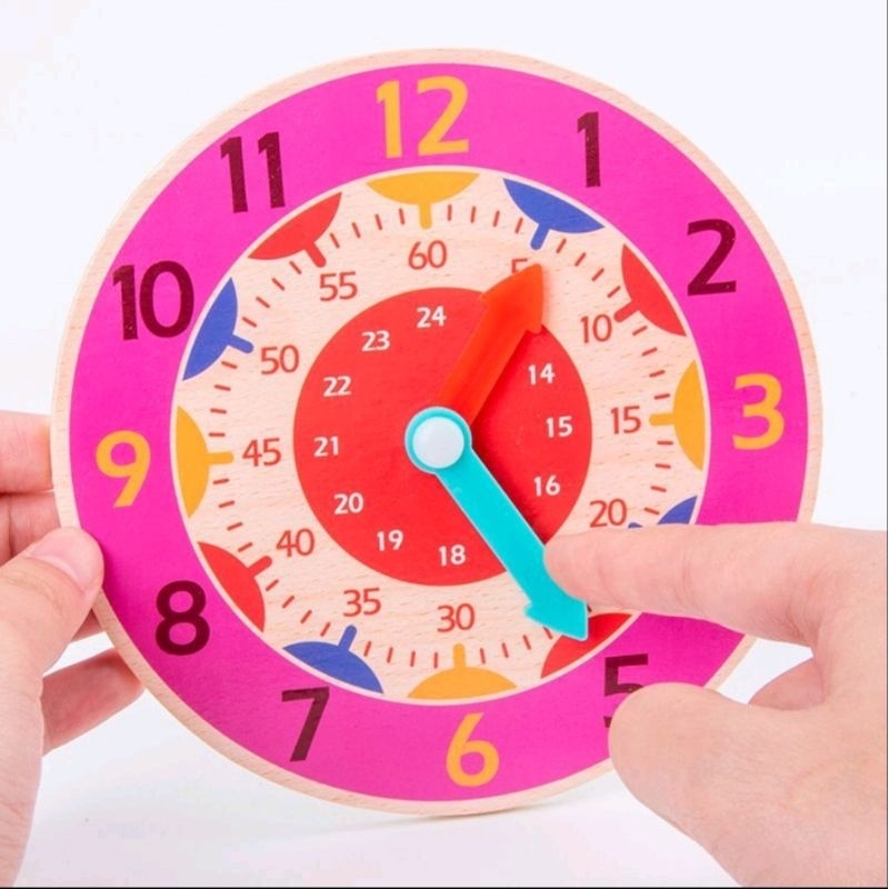 

Jam Kayu Alat Peraga Anak Belajar Jam