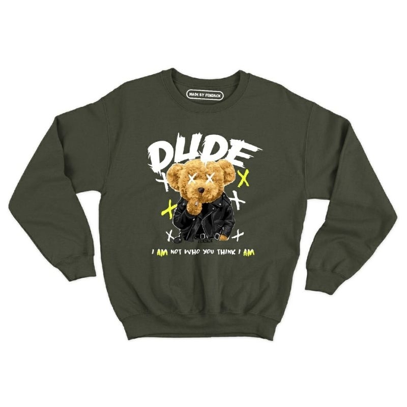 Sweater crewneck Dude (pria &amp; wanita)