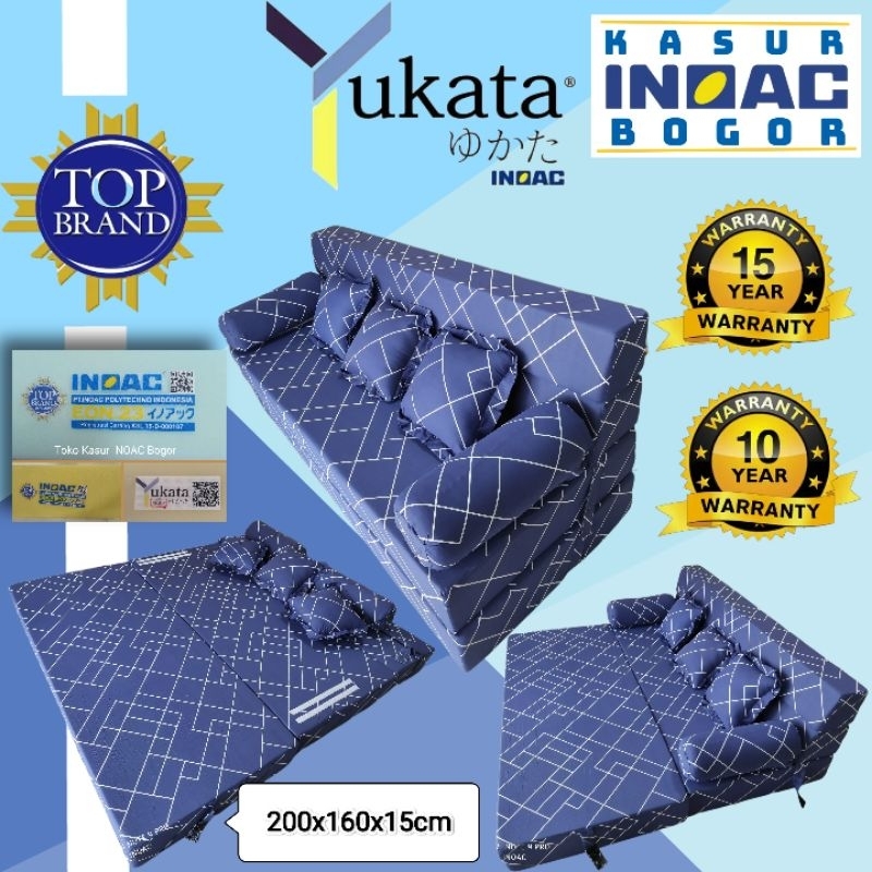 Sofabed INOAC uk 160x200x15 3in1 Multifungsi Garansi Anti Kempes 10-15 Tahun