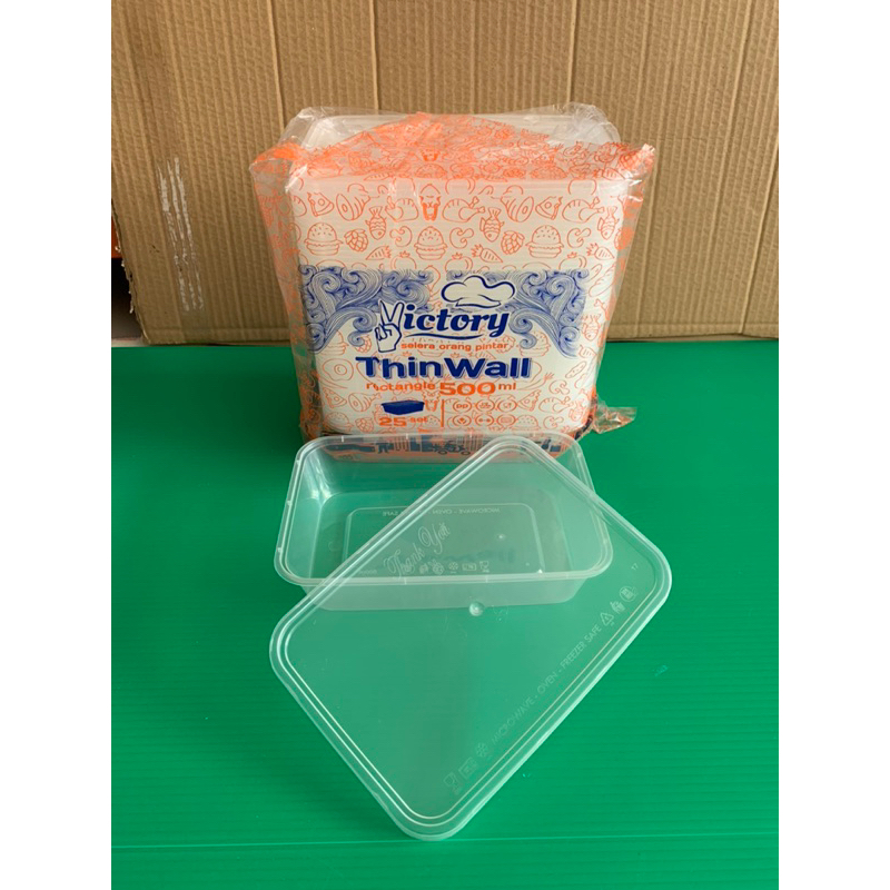 VICTORY THINWALL RECTANGLE 500ml