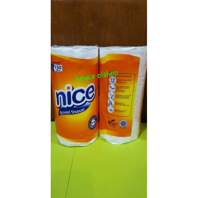 Tissue Nice towel embosesed 1 roll 150 sheets