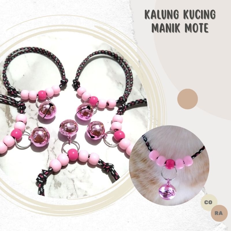 [CORA] Kalung Kucing Tali Prusik Adjustable Dengan Lonceng