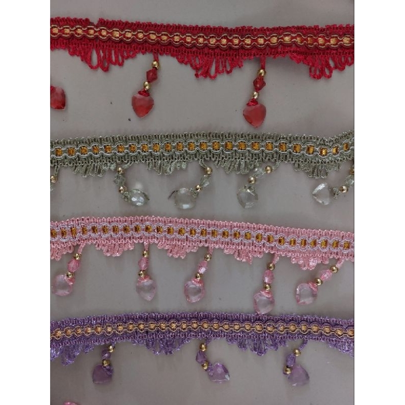 Renda Gorden / Rumbai Gorden / Renda Poni Gorden PER METER