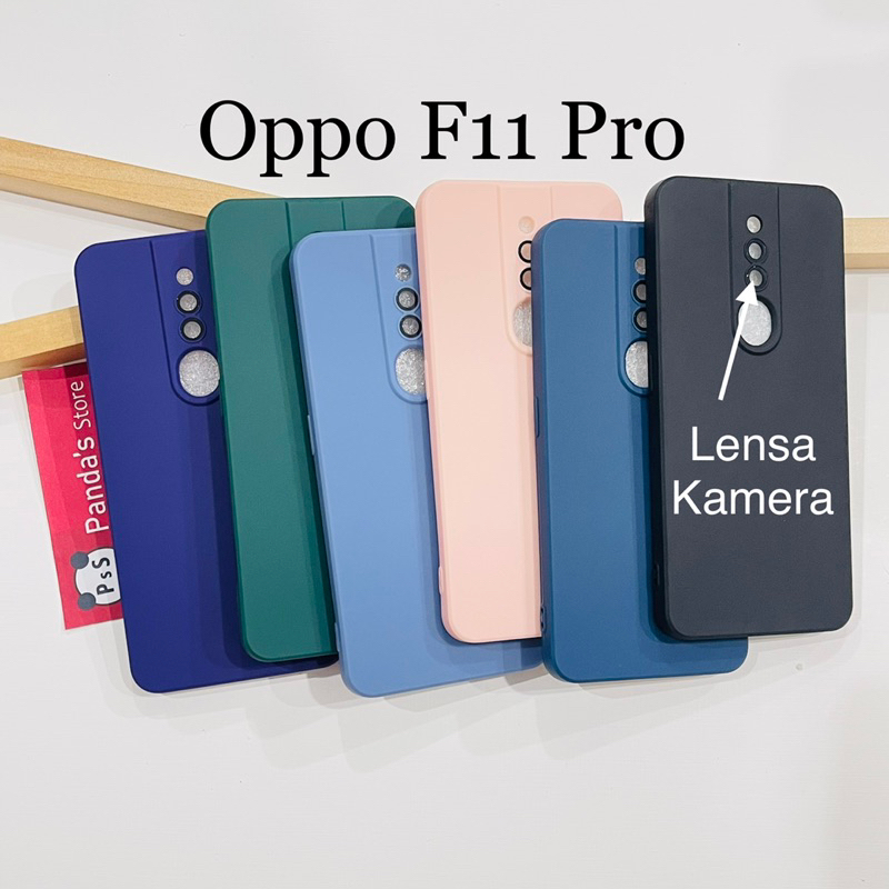 Case Oppo F11 Pro Lenspro Makaron Full Color Softcase Pro Lensa