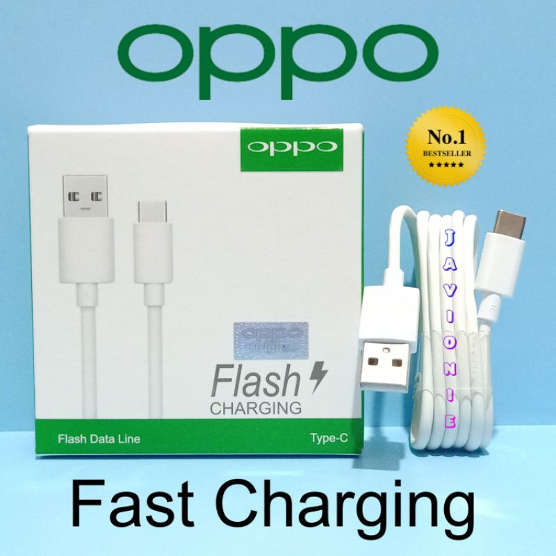 Kabel Data Charger OPPO A5 A9 2020 A16 A52 A53 A54 A55 A57 A74 A76 A77s A78 A92 A95 A96 Reno4 F Reno 7 4G 5G Original TYPE C Fast Charging