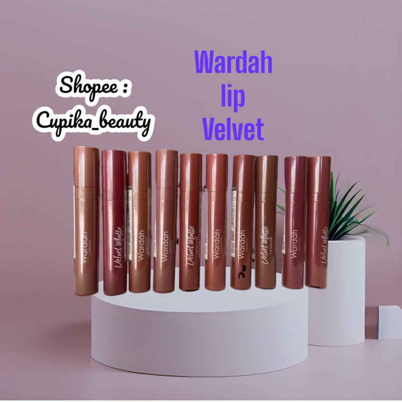 [ok] [ original ] wardah velvet matte lip moist lipcream -- lip cream matte velvet moist wardah