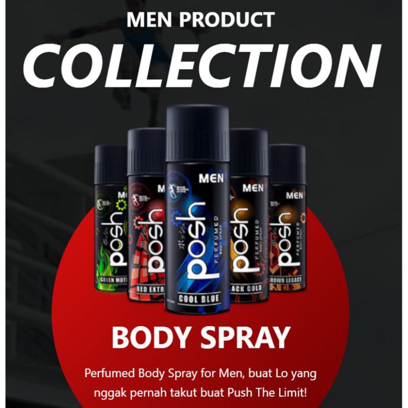 POSH MEN PARFUM BODY SPRAY 150ML