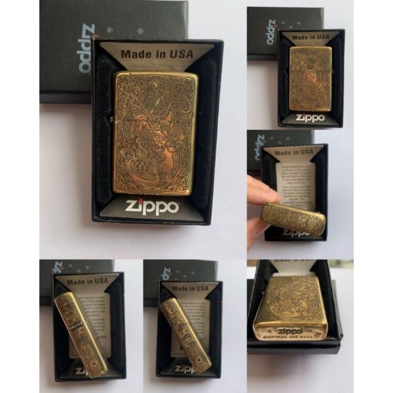 korek zippo motif naga 4 side