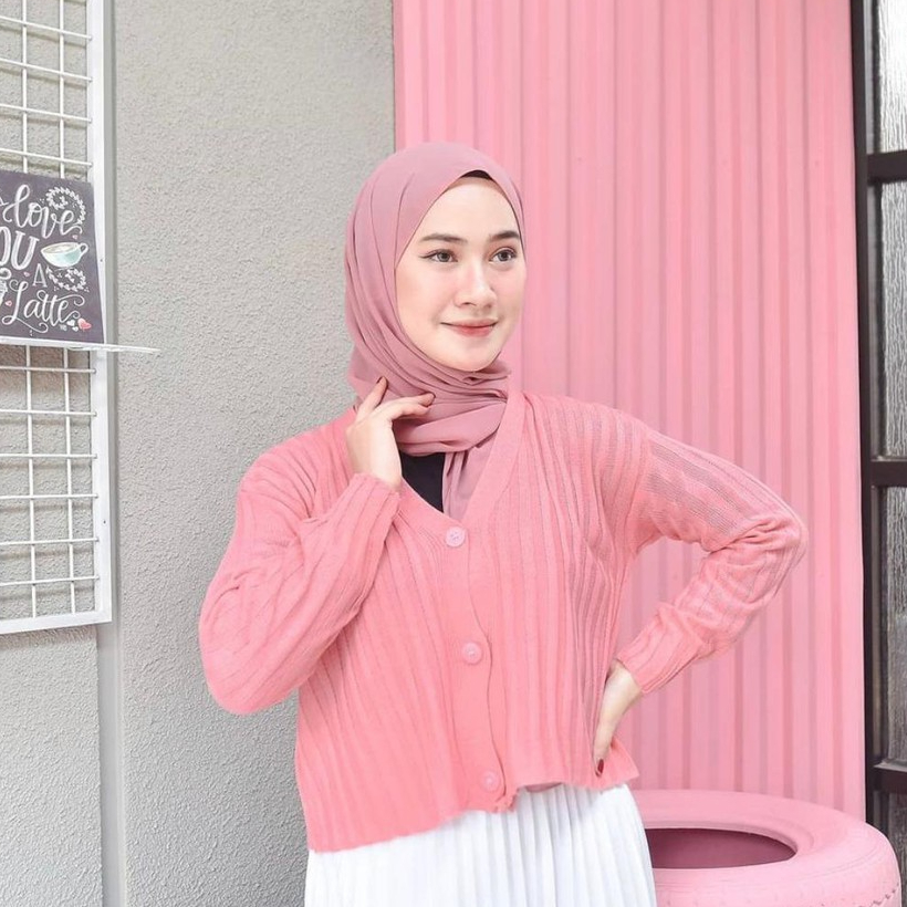 KALILA - PASTELO Cardigan Rajut Wanita Dewasa | Kardigan Rajut Wanita