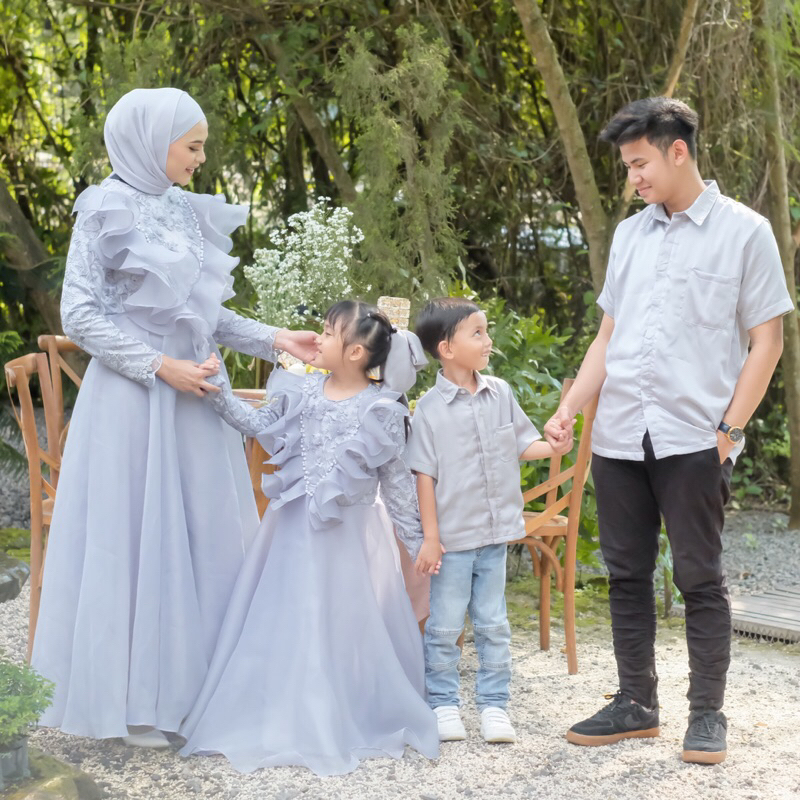 Baju Lebaran FNDLABELS Rajani Dress Baju Pesta Ibu dan Anak , Couple Gamis Ibu dan Anak , Dress Kond