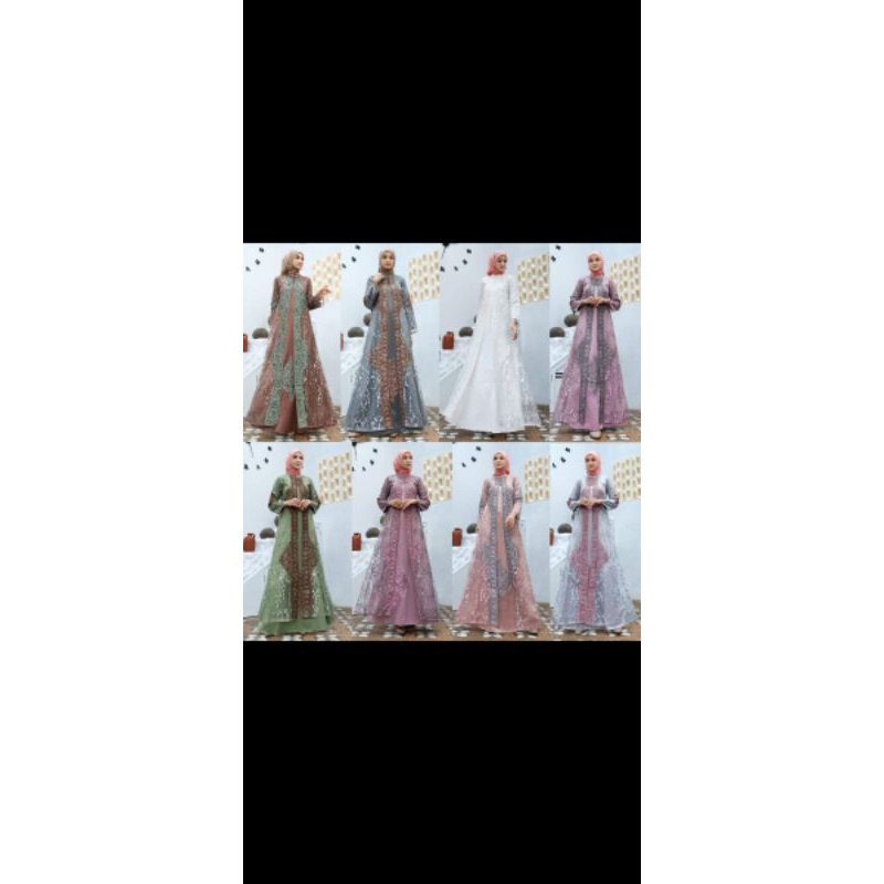 Abaya set bordir out in