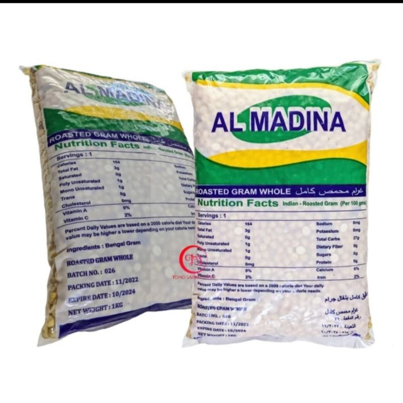 

Kacang Arabic 1kg-Kacang Roasted-Kacang Keju-Kacang Al Madina/Saadat