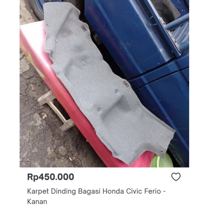karpet dinding bagasi honda civic, ferio-kanan