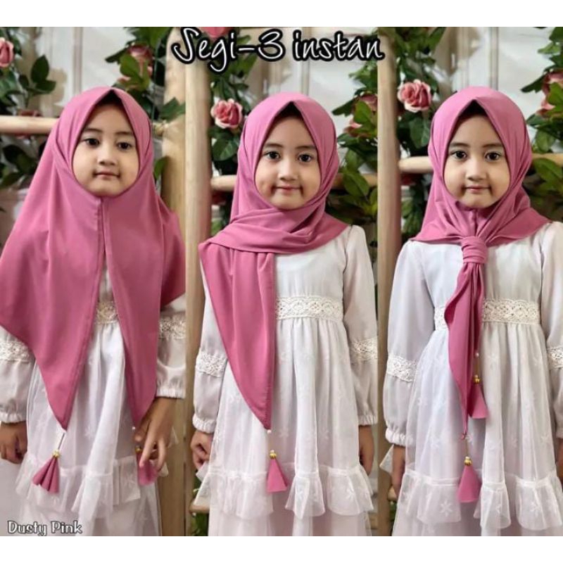 HIJAB ANAK INSTAN SG3 TASEL POMPOM